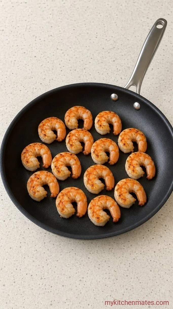 15-Minute Rice Noodle Salad with Tangy Lime Dressing Step 2: Sear the Shrimp