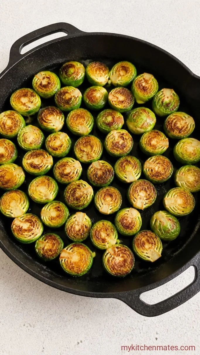 Step 2: Sear the Sprouts in the Pan