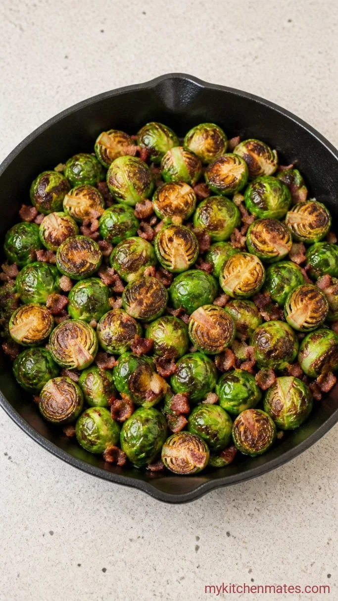 Crispy Blackstone Brussels Sprouts with Bacon and Balsamic Step 2: Sear the Sprouts