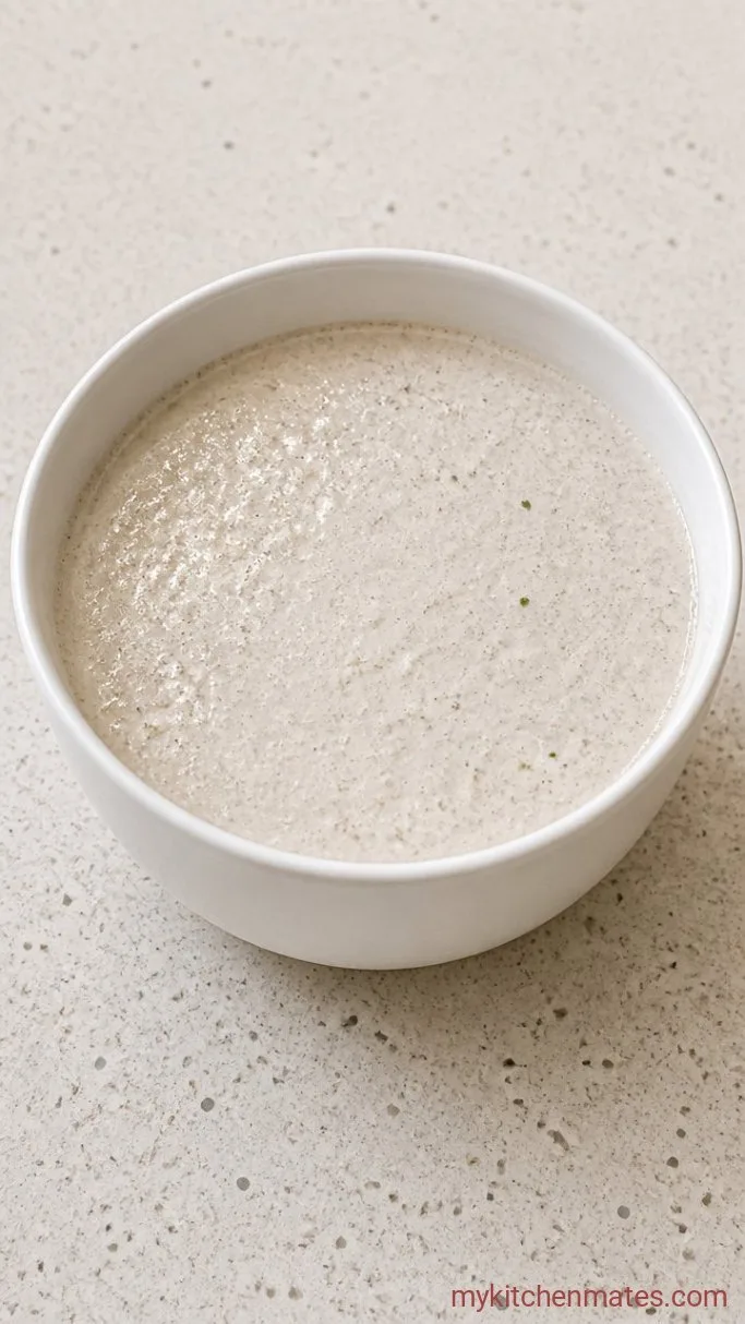 Quick and Crispy Oats Dosa (No Fermentation Needed) Step 2: Season and Rest the Batter