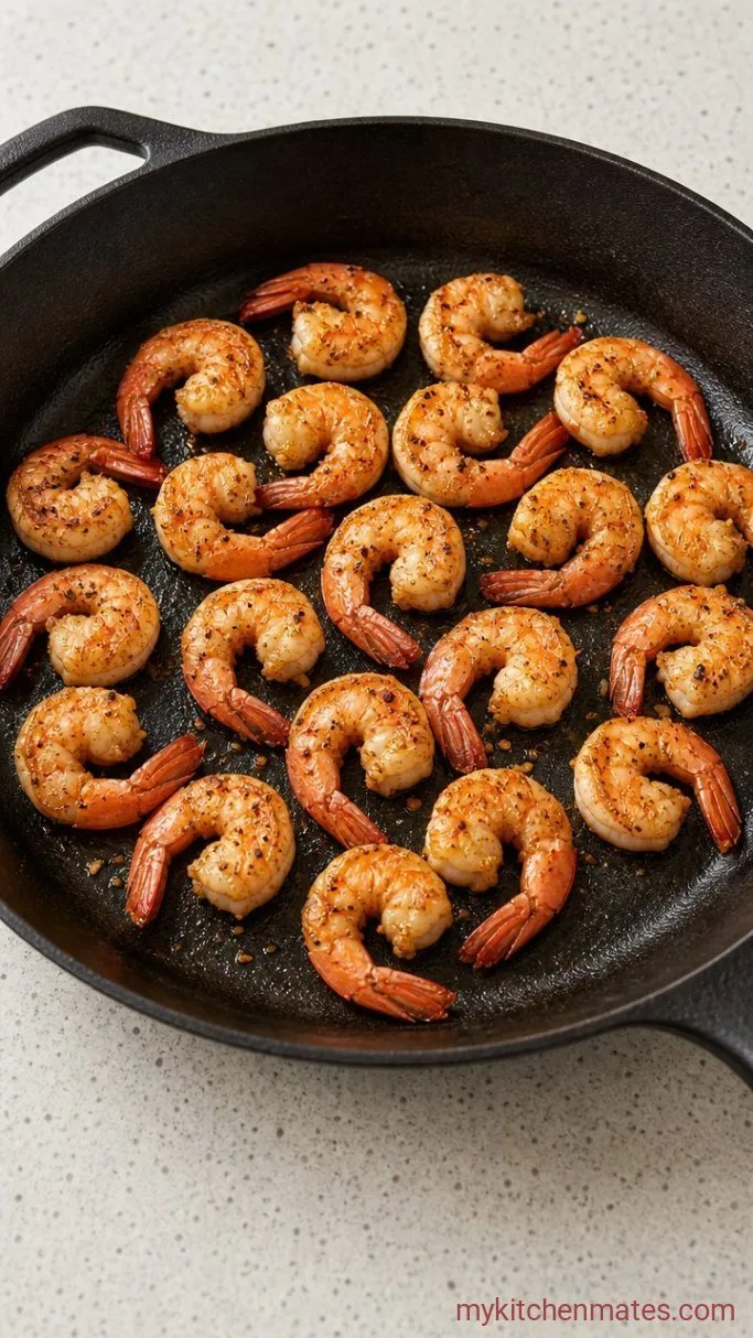 30-Minute Shrimp Quinoa Bowl with Lemon-Tahini Dressing Step 2: Season and Sear the Shrimp