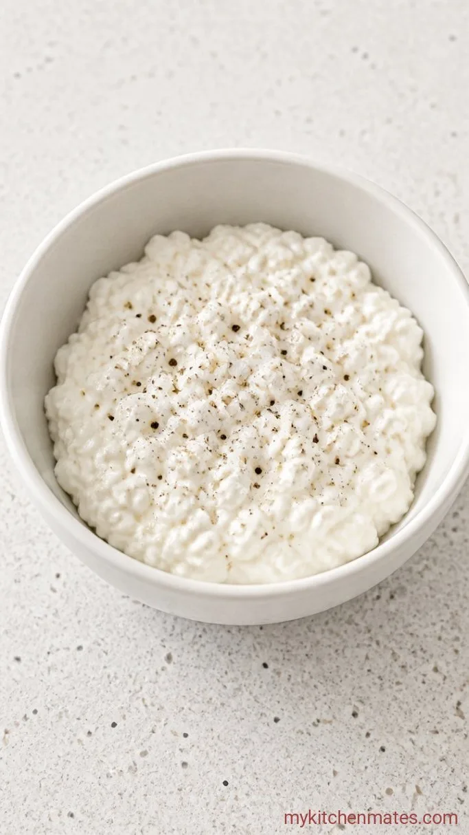 15-Minute Hot Honey Cottage Cheese Bowl Step 2: Season the Cottage Cheese