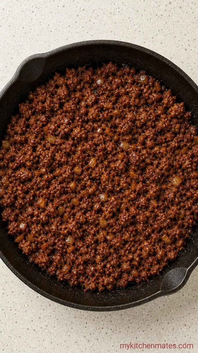Quick High-Protein Ground Beef Cottage Cheese Bowl Step 2: Season the Meat