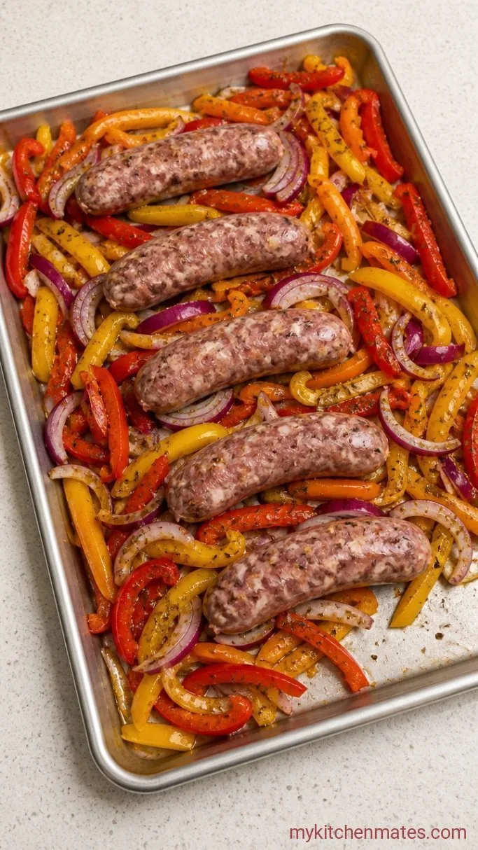 Step 2: Season the Sausage and Vegetables