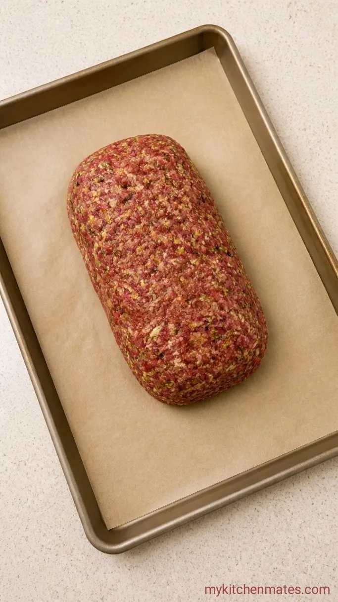 Moist Zucchini Meatloaf That Stays Tender Every Time Step 2: Shape the Loaf