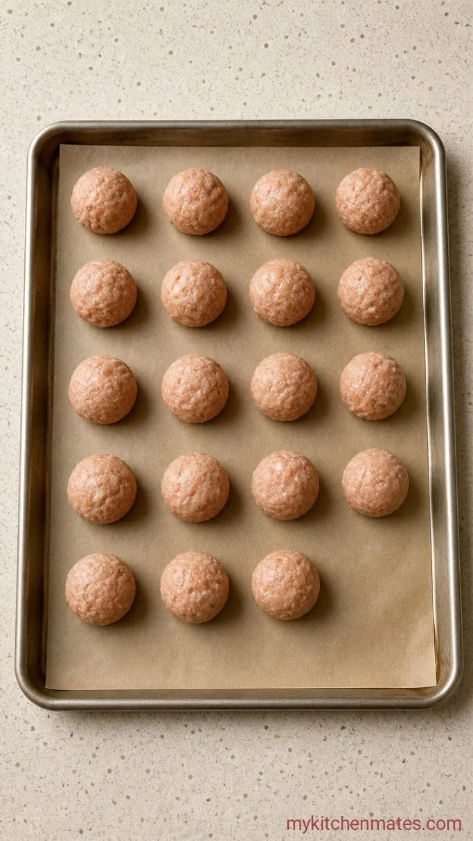Baked Zucchini Meatballs (Tender and Easy) Step 2: Shape the Meatballs