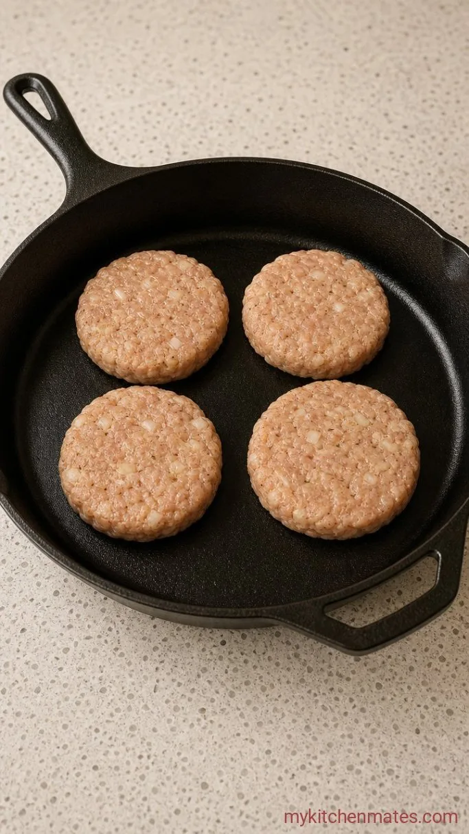 Juicy Ground Chicken Burgers (Ready in 20 Minutes) Step 2: Shape the Patties