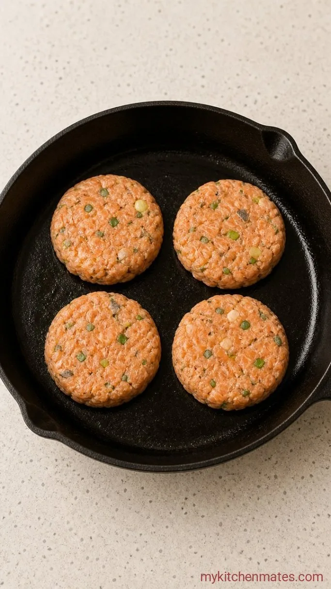 Crispy Canned Salmon Patties Ready in 20 Minutes Step 2: Shape the Patties