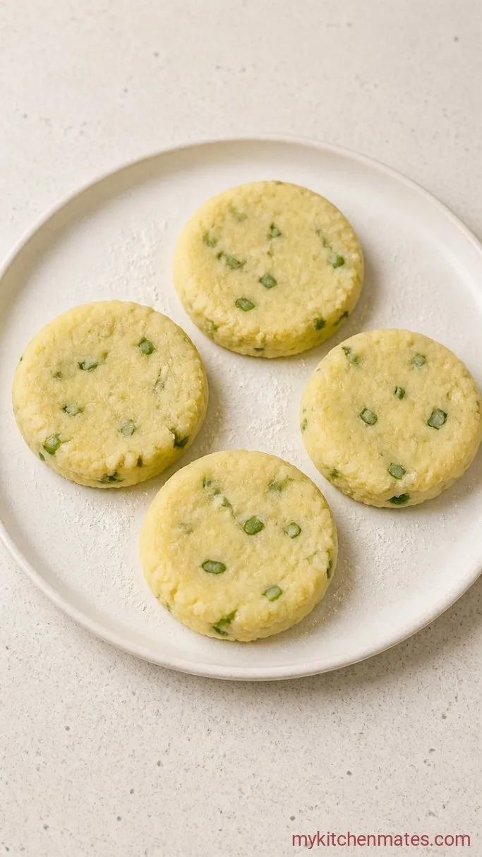 Crispy Mashed Potato Pancakes (Use Up Leftovers!) Step 2: Shape the Patties
