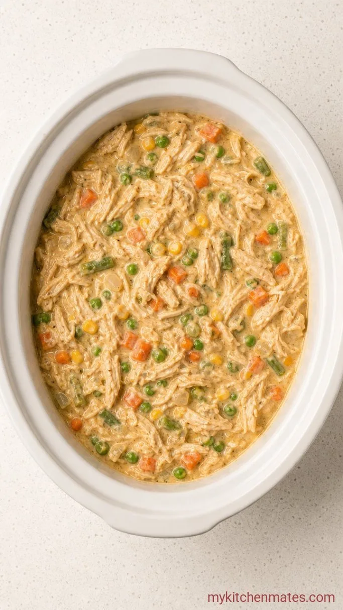 Step 2: Shred the Chicken and Stir in the Sour Cream