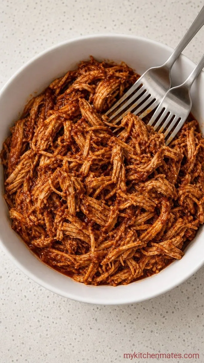 Quick And Easy Crockpot Chicken Tacos Step 2: Shred the Chicken