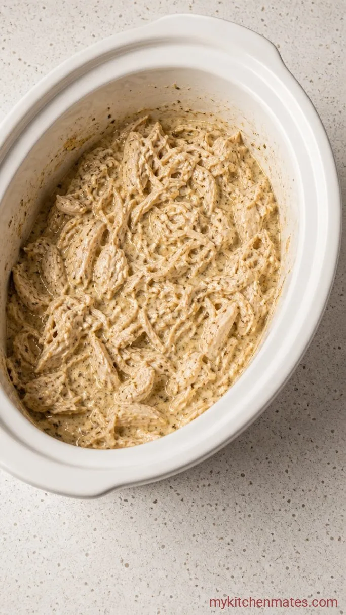 Creamy 5-Ingredient Crockpot Cracked Chicken Step 2: Shred the Chicken