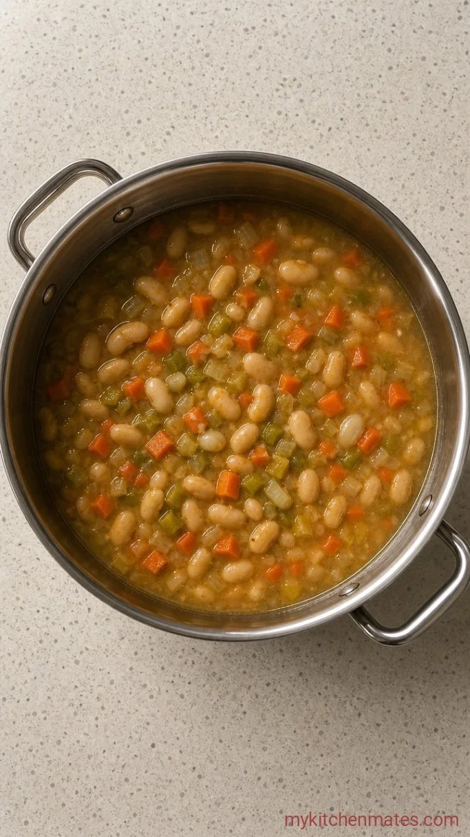 30-Minute Creamy Butter Bean Soup Step 2: Simmer the Beans