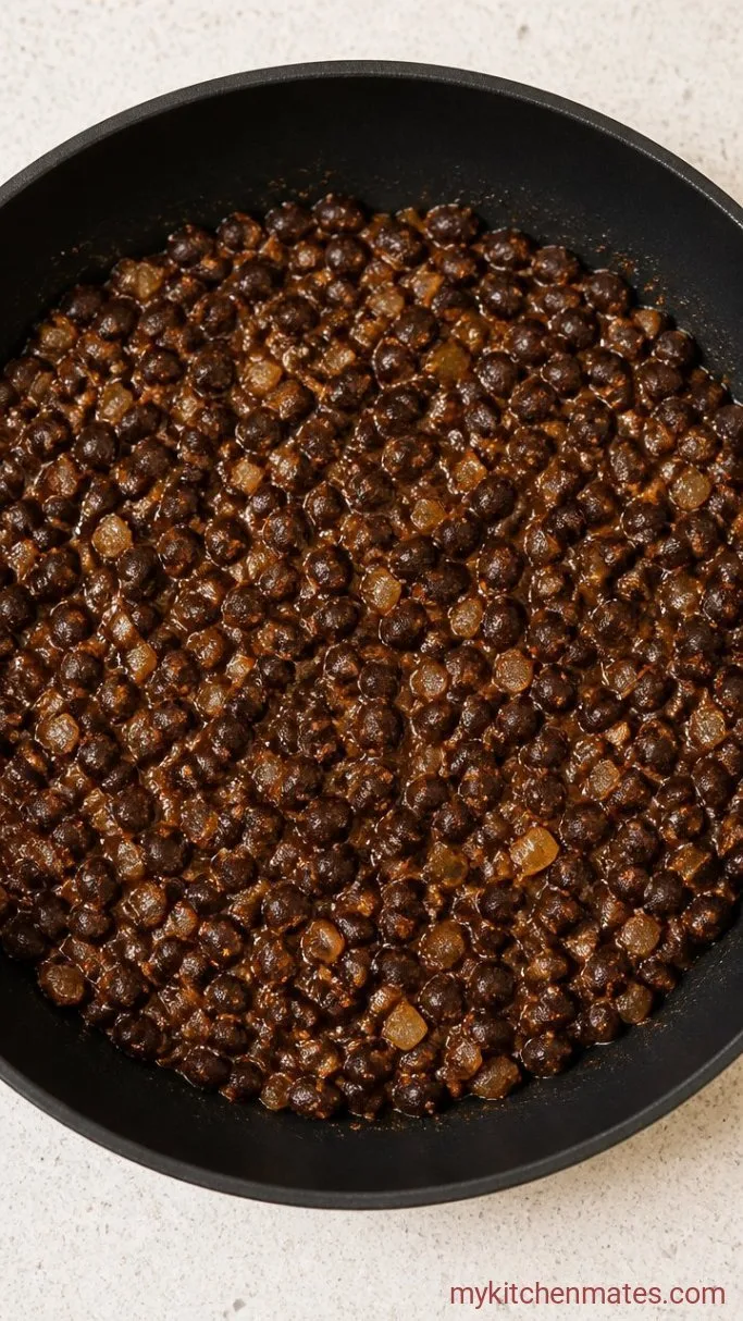 15-Minute Crispy Black Bean Quesadillas Step 2: Simmer the Beans