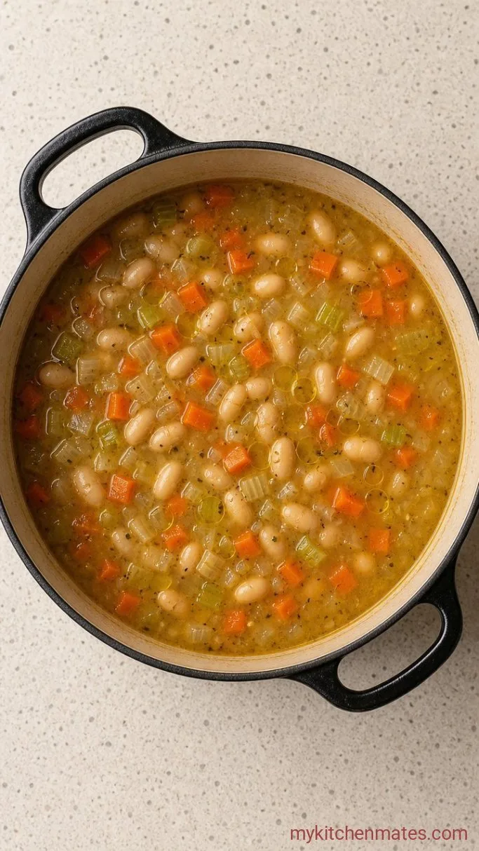 Step 2: Simmer the Broth and Beans