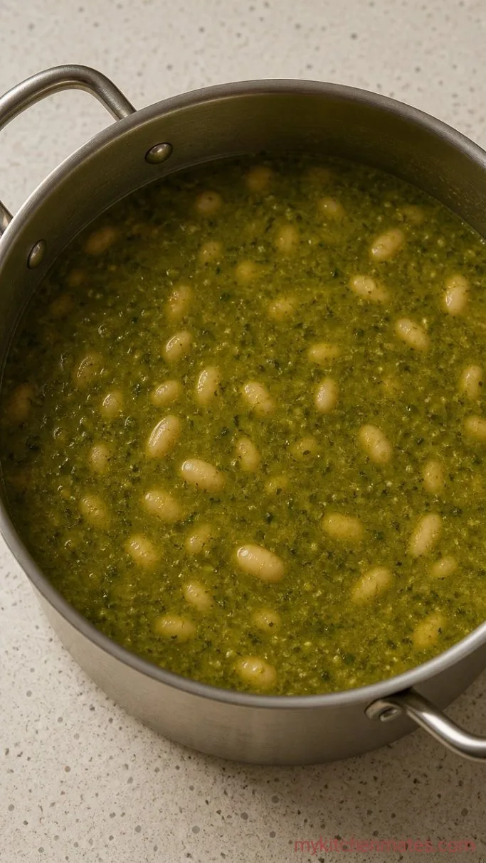 30-Minute Chicken Verde Soup Step 2: Simmer the Broth