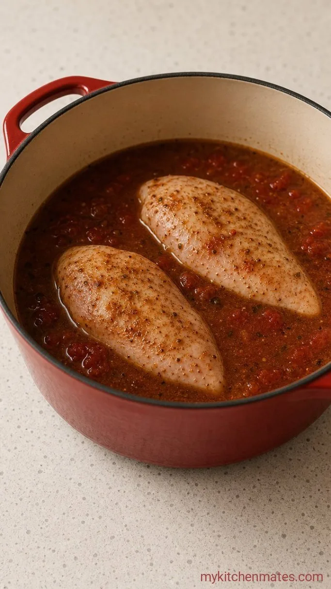 Smoky Southwest Chicken Soup (Ready in 45 Minutes) Step 2: Simmer the Chicken in the Broth