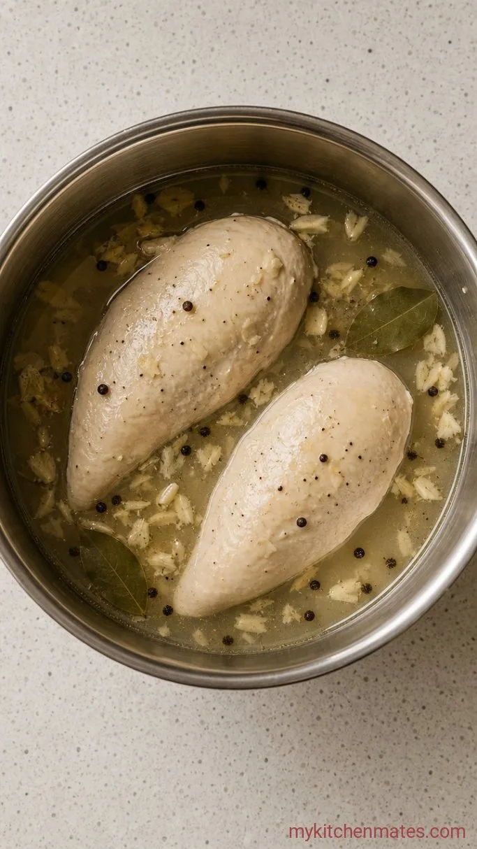 Juicy Boiled Chicken Breast (Ready in Under 20 Minutes) Step 2: Simmer the Chicken