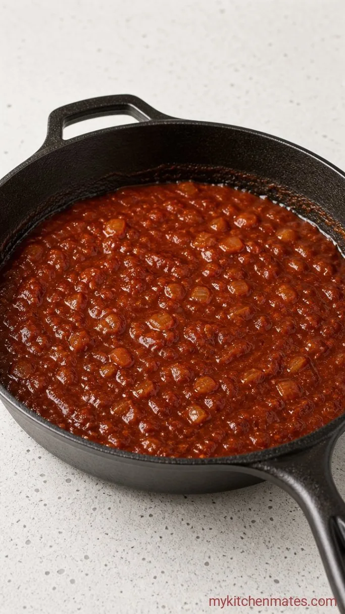 Step 2: Simmer the Enchilada Sauce