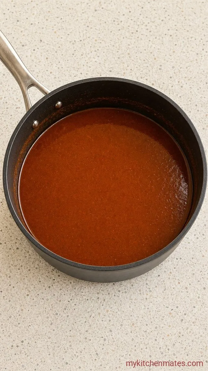 Step 2: Simmer the Enchilada Sauce