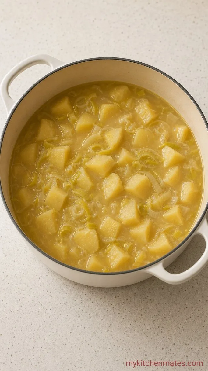 Creamy Irish Potato Soup (No Cream, Just Potatoes) Step 2: Simmer the Potatoes