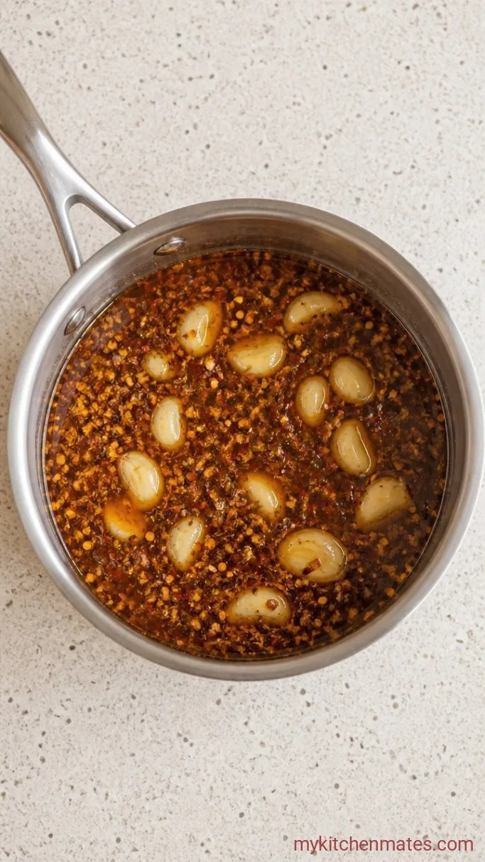 5-Minute Hot Honey Sauce Step 2: Simmer the Sauce