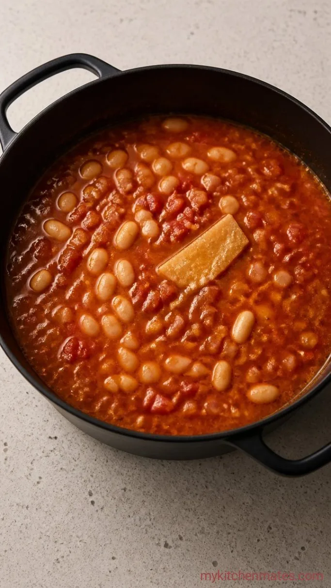 Step 2: Simmer the Tomato-Bean Base
