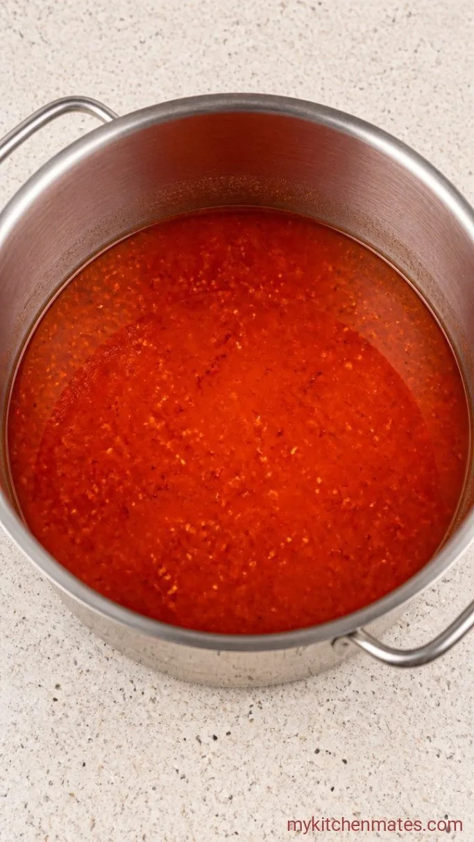 30-Minute Cod Fish Soup with Lemon and Dill Step 2: Simmer the Tomato Broth