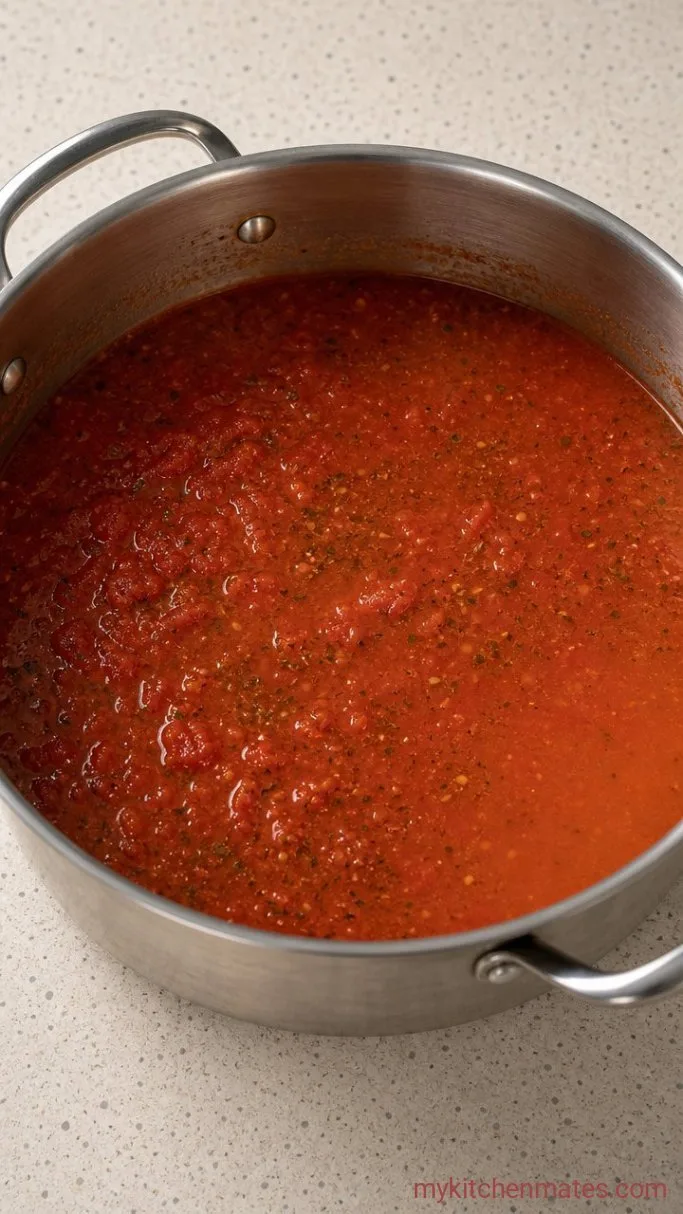 5-Ingredient Creamy Keto Tomato Soup Step 2: Simmer the Tomatoes