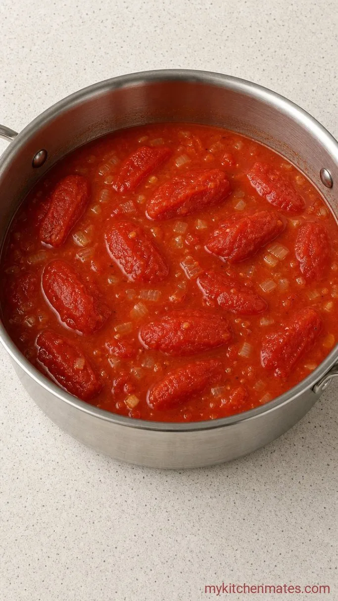 Step 2: Simmer the Tomatoes