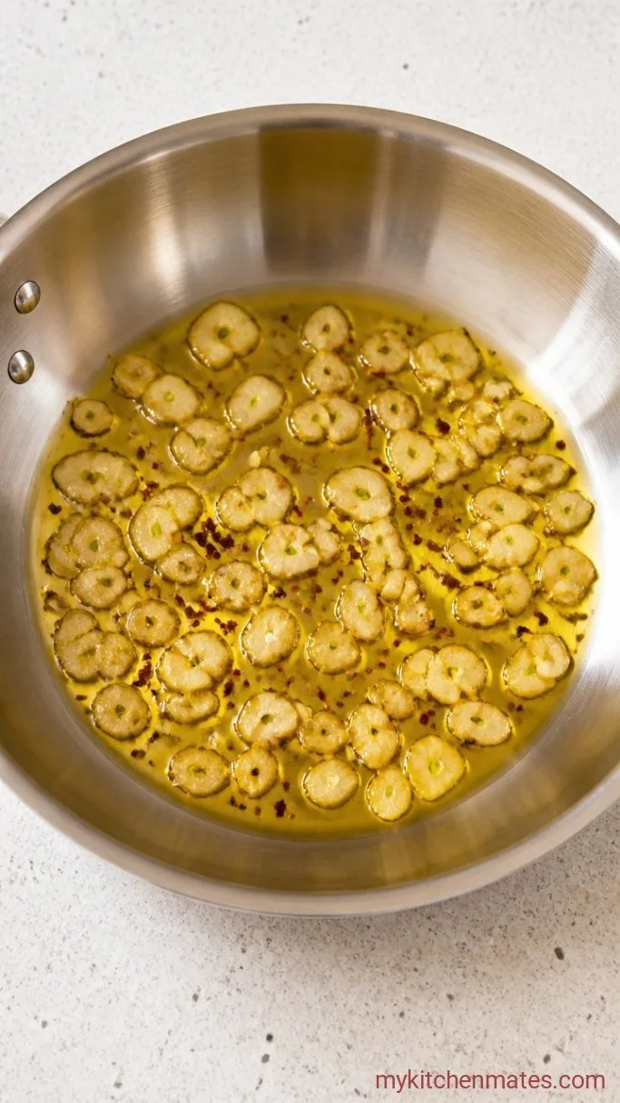 Step 2: Sizzle the Garlic