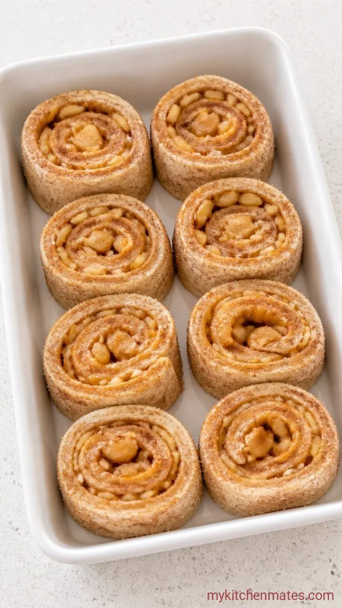 20-Minute Apple Pie Roll Ups Step 2: Slice and Coat the Rolls