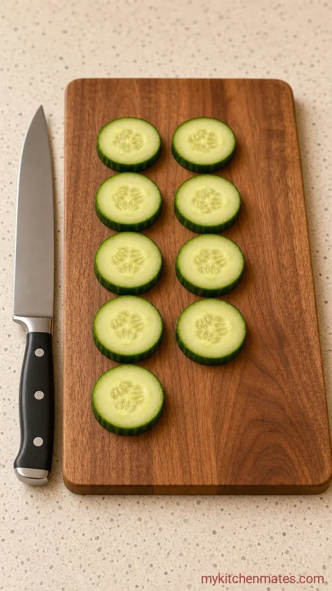Step 2: Slice the Cucumber Rounds