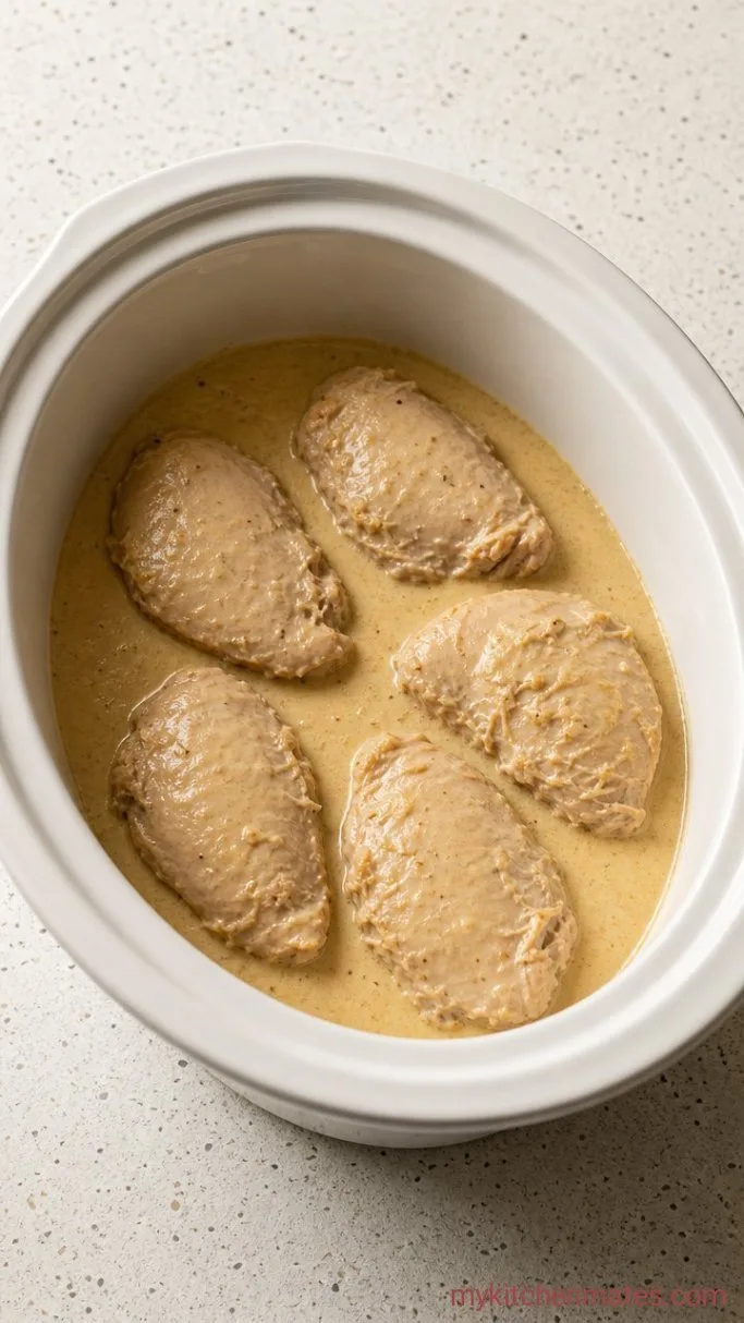 Step 2: Slow Cook Until the Chicken Shreds Easily