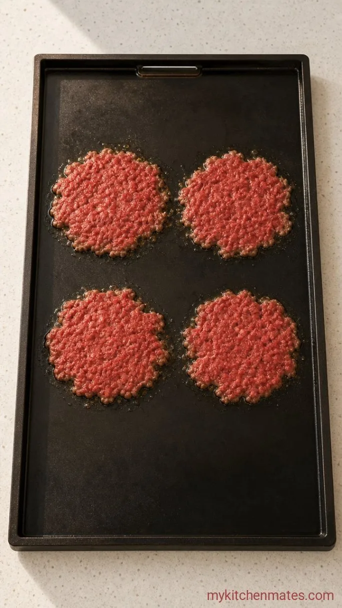 Step 2: Smash the Burgers Flat