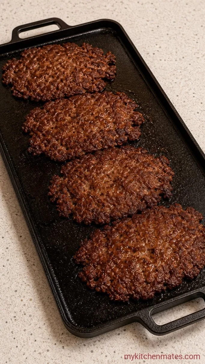 Crispy Smash Burger Quesadilla (One Pan, 15 Minutes) Step 2: Smash the Patties