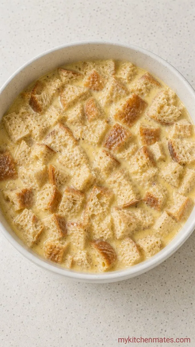Step 2: Soak the Bread and Custard