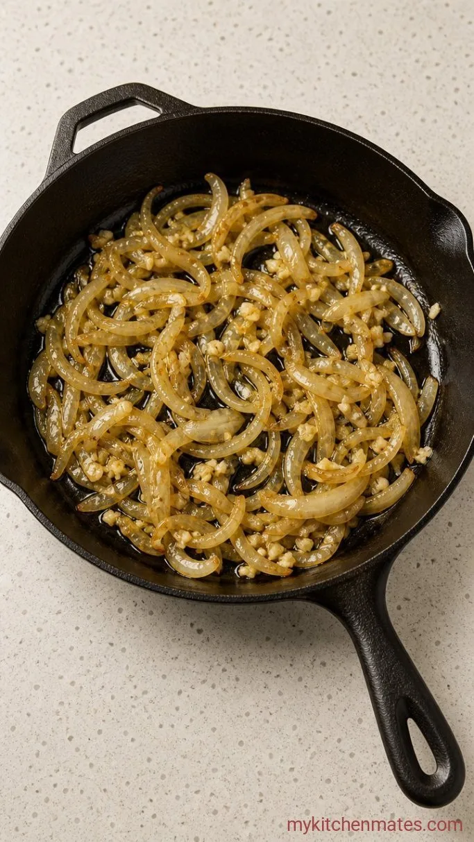 Step 2: Soften the Onions and Garlic
