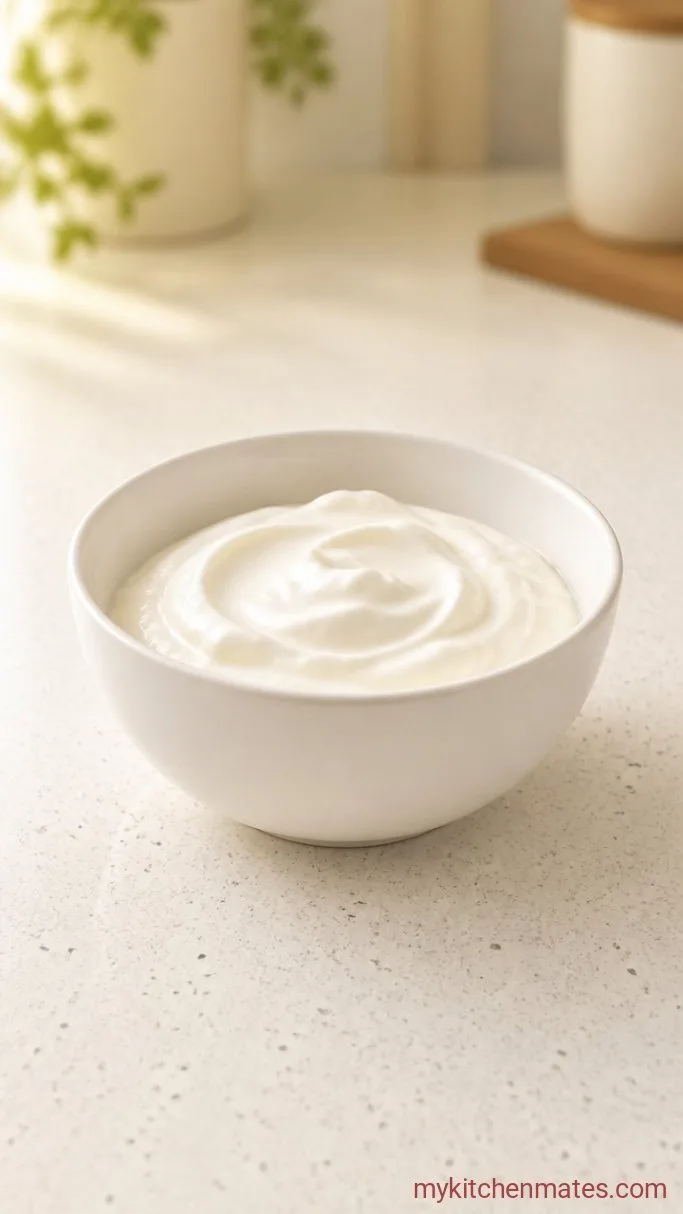 15-Minute Blueberry Yogurt Bowl with Warm Compote Step 2: Spoon the Yogurt Into the Bowl