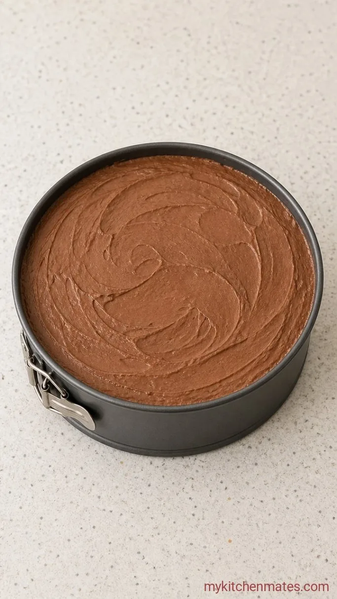 No-Bake Chocolate Ice Cream Cake Step 2: Spread the Ice Cream