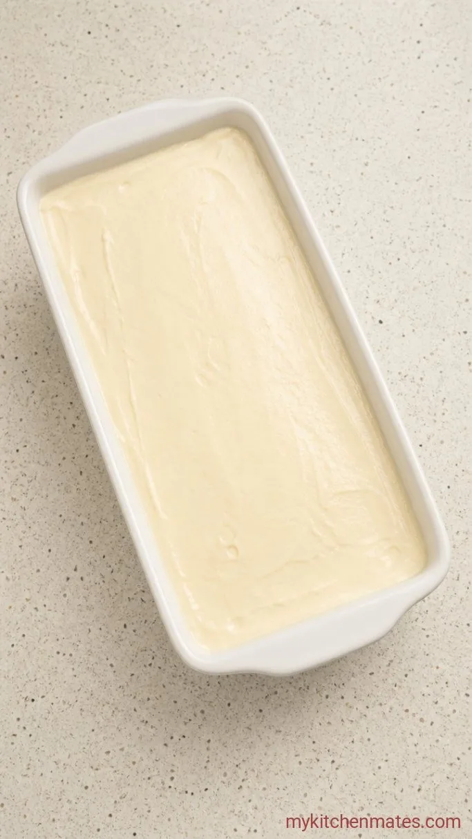 No-Bake Red Velvet Ice Cream Cake Step 2: Spread the Ice Cream