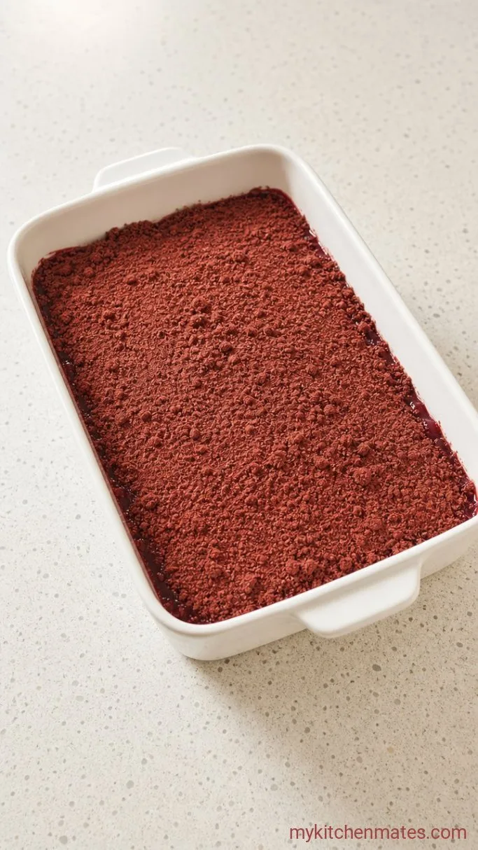 Step 2: Sprinkle the Cake Mix
