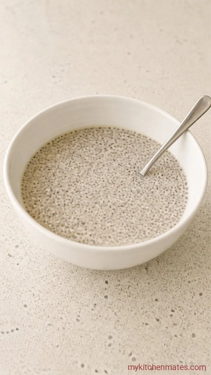 Creamy 4-Ingredient Chia Seed Pudding Step 2: Stir and Let It Sit