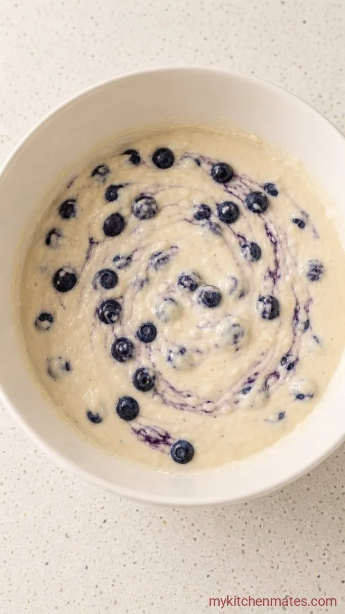 Step 2: Stir in the Blueberries