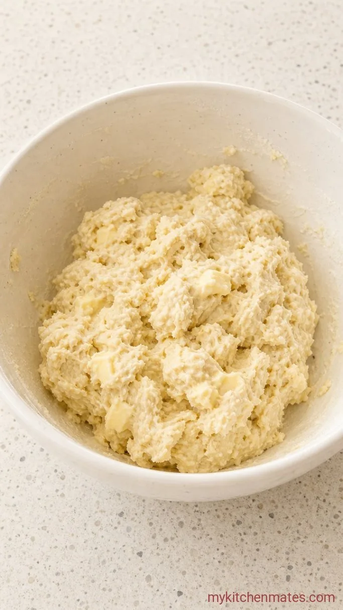 Flaky Gluten Free Biscuits Step 2: Stir in the Buttermilk