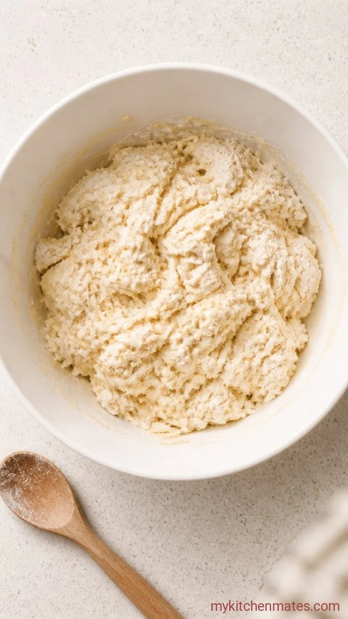 3-Ingredient Buttermilk Biscuits (Self-Rising Flour) Step 2: Stir in the Buttermilk