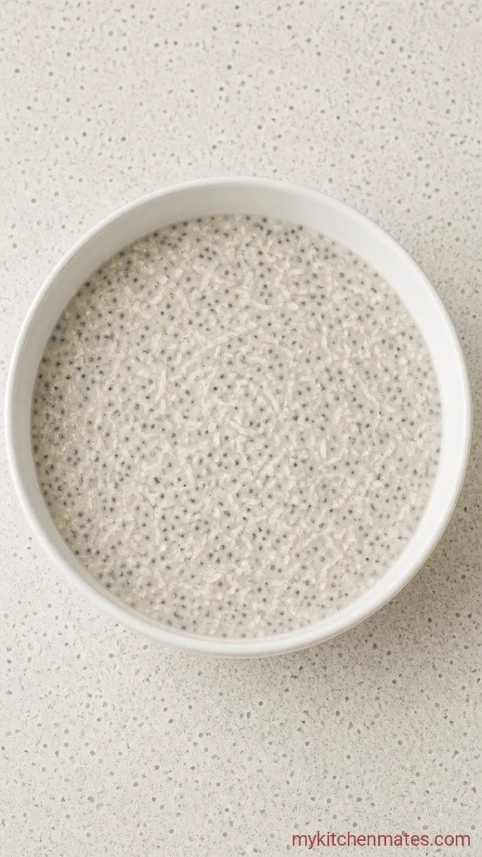 Step 2: Stir in the Chia and Coconut