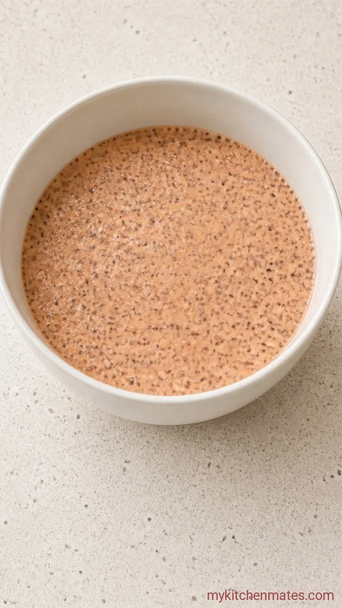 Creamy 5-Ingredient Peach Chia Pudding Step 2: Stir in the Chia Seeds