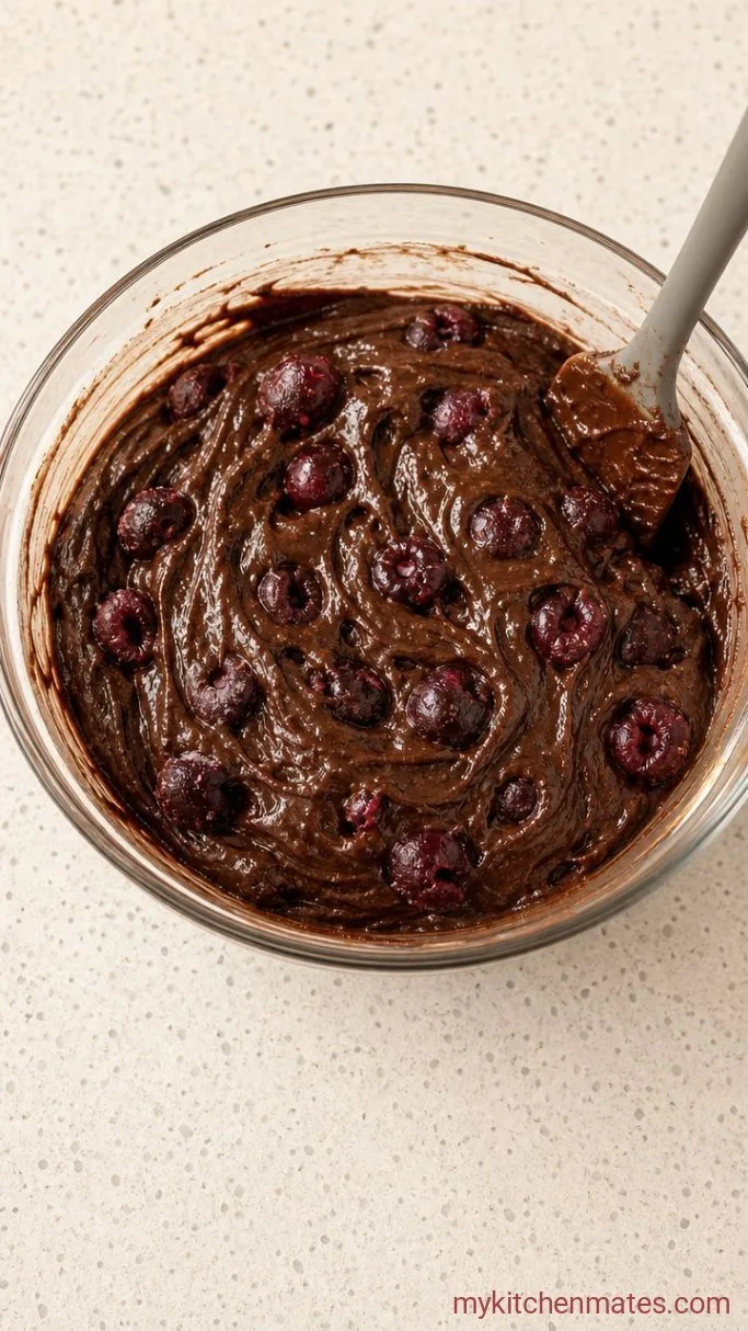 Step 2: Stir in the Dry Ingredients and Fold in the Cherries