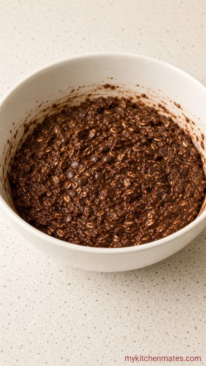 Chocolate Baked Oatmeal (It Tastes Like a Brownie for Breakfast) Step 2: Stir in the Dry Ingredients